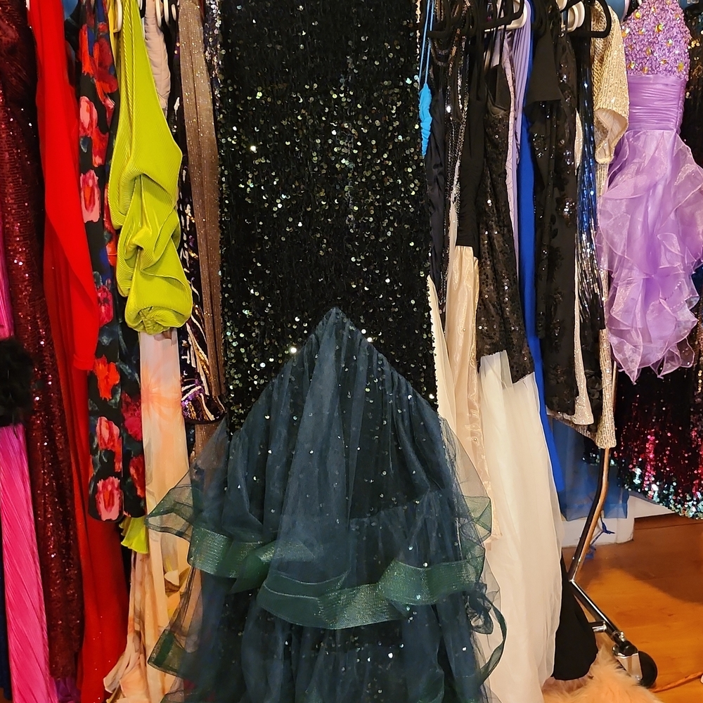 Glamorous Black Sequin Maxi Dress